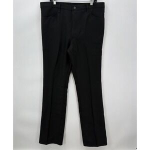 NWT Wrangler Wrancher Dress Pants Mens 38x34 Black Western Bootcut Slacks Jeans